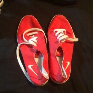 Nike Red Casual Shoes with White Accents